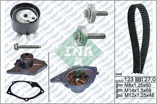 INA 530019730 Eksantrik Kiti Devirdaimli Clio Ii Kangoo Megane Ii 1.5dci Micra Note Qashqai 1.5dci K9k (123*27) (Devirdaim No: 538037310